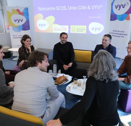 Rencontre entre notre président, SC2S, Unis-Cité et deux anciens volontaires