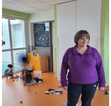 Thérèse en séance de shooting