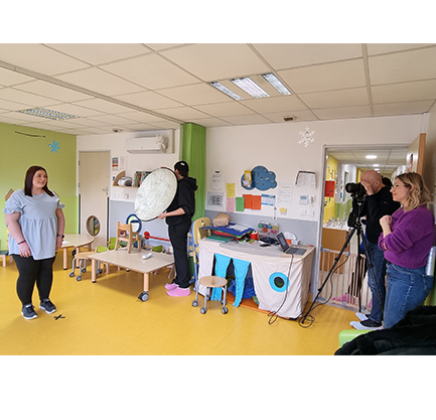 Marine en séance de shooting