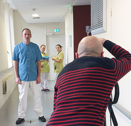Pierre lors de sa séance photo.