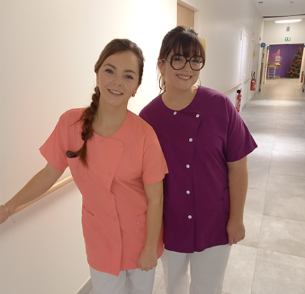 Océane et sa collège Rafaèle