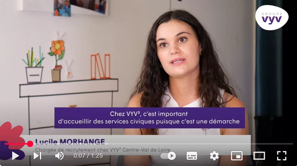 Vidéo Service Civique chez VYV 3