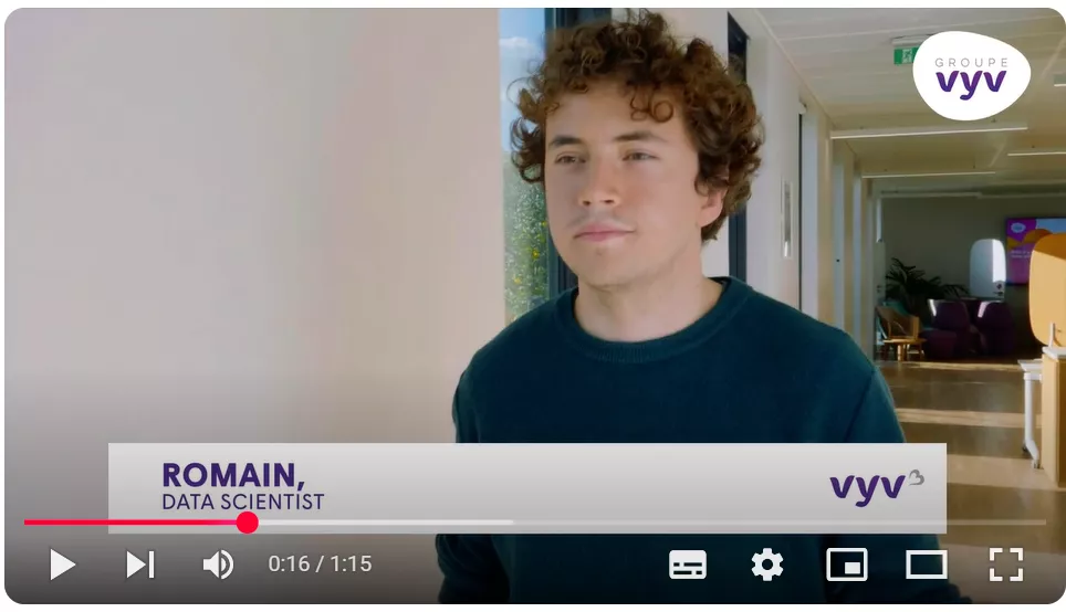 Romain, data scientis chez VYV 3 IT